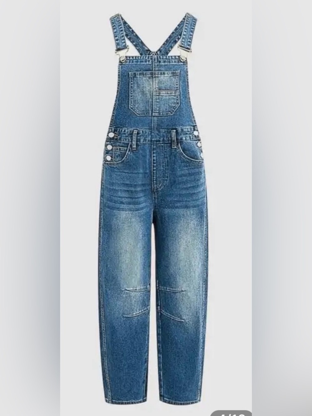 Flamingals Wash Patch Pocket Barrel Overalls Size 2XL (14-16) NWT - Picture 3 of 15